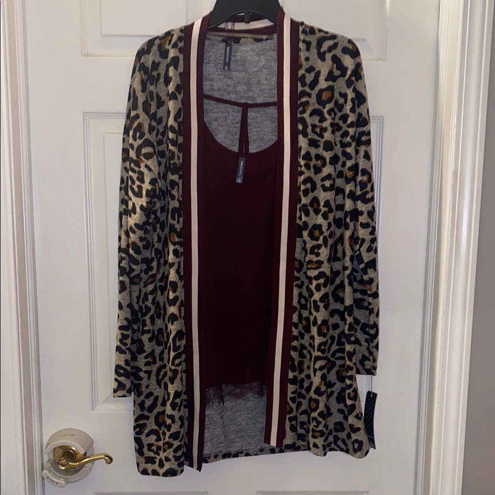 MASSINI By Stacy London Cardigan & Cami Set